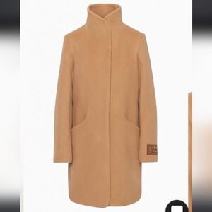 Aritzia Wilfred Cocoon Wool-Cashmere Coat In Camel